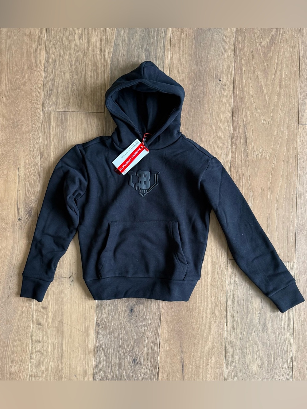 Baseball Lifestyle 101 Scrambled Youth Hoodie - Blackout - NEW WITH TAGS